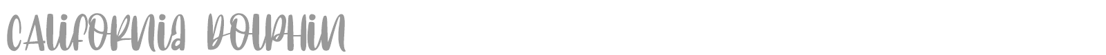 California Dolphin font preview